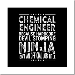 Chemical Engineer Because Hardcore Devil Stomping Ninja Is Not An Official Job Title Posters and Art